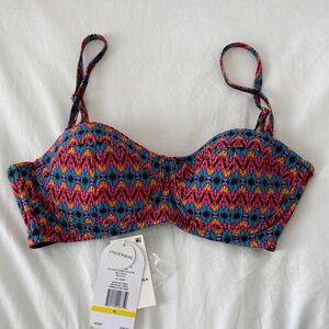NWT Jessica Simpson Multicolor Underwire Bikini Top